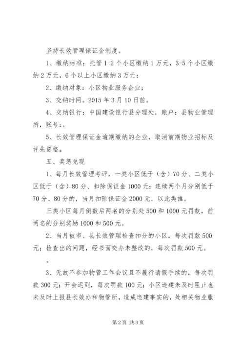 住宅小区长效管理工作意见.docx