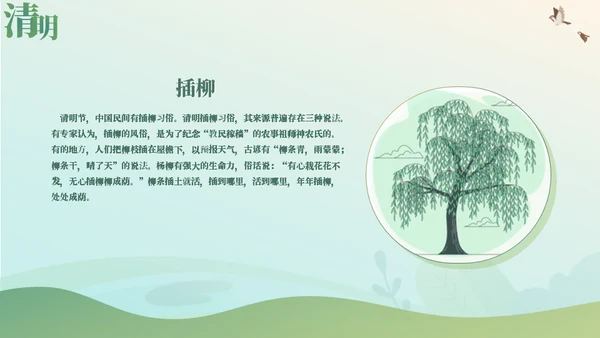 清明文化习俗宣传介绍通用PPT模板
