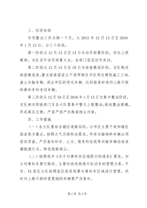 交警支队关于冬季大气污染防治工作的实施方案.docx