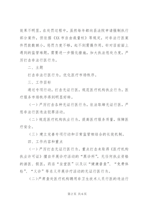 卫生系统非法行医整顿方案.docx