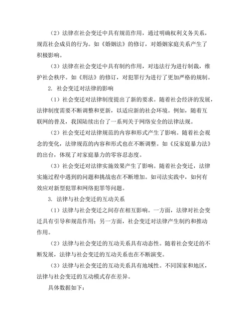法律与社会变迁的互动关系探讨