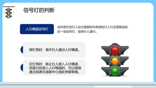 中小学生遵守交通规矩教育通用PPT模板