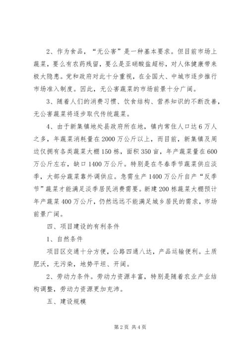 大棚蔬菜膜下滴灌节水灌溉工程项目可行性报告 (3).docx