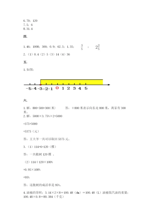 最新苏教版小升初数学模拟试卷（培优b卷）.docx