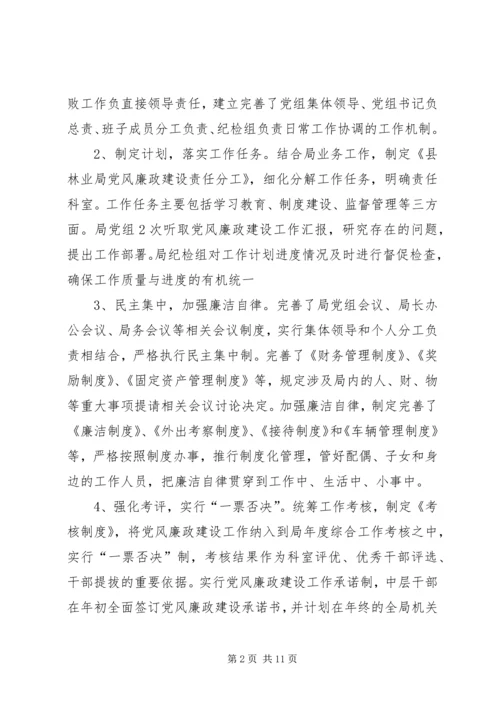 惩防体系建设和党风廉政建设自查报告.docx