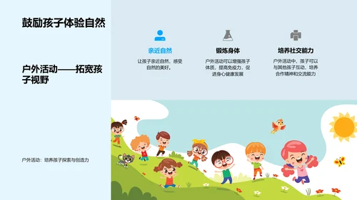 夏至与儿童作息PPT模板