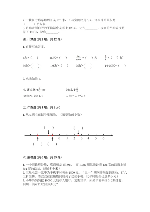 小升初六年级期末试卷及参考答案【满分必刷】.docx