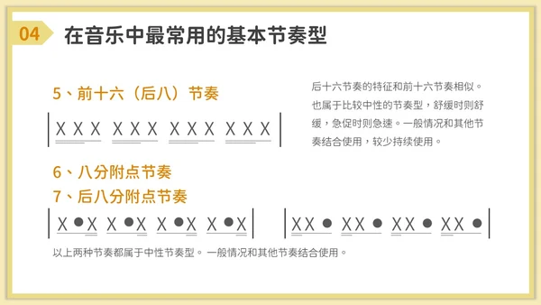 卡通风音乐课堂的节奏训练PPT模板