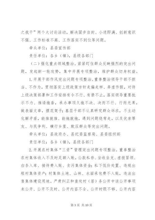 群众身边不正之风和腐败问题整治方案.docx