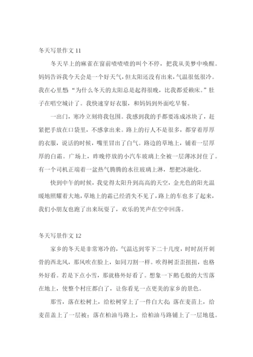 冬天写景作文(合集15篇).docx