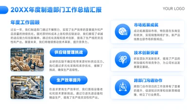 蓝色商务风年度总结