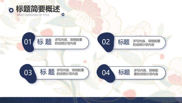 蓝色国潮风中国汉服文化介绍动态PPT模板