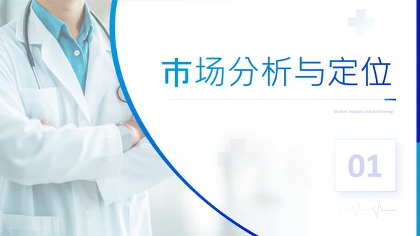 蓝色商务风创新生物医药研发商业计划书PPT