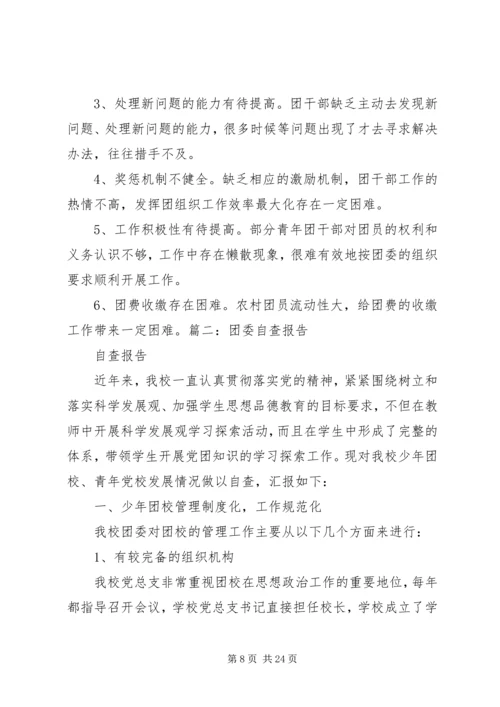 团委自查报告5篇范文.docx