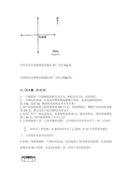 苏教版六年级数学小升初试卷及完整答案【精选题】.docx