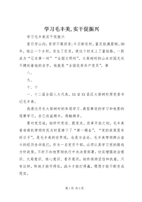 学习毛丰美,实干促振兴 (5).docx