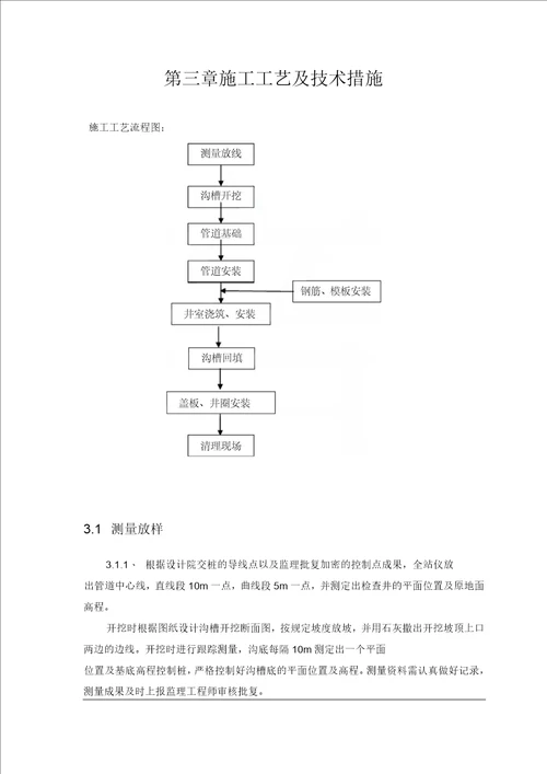 市政道路电力管道施工方案