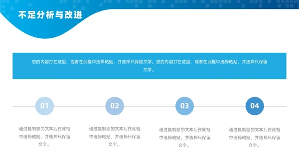 蓝色医疗简约工作总结汇报PPT模板