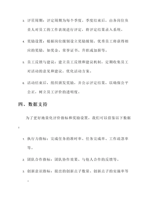 岗位评星活动策划书