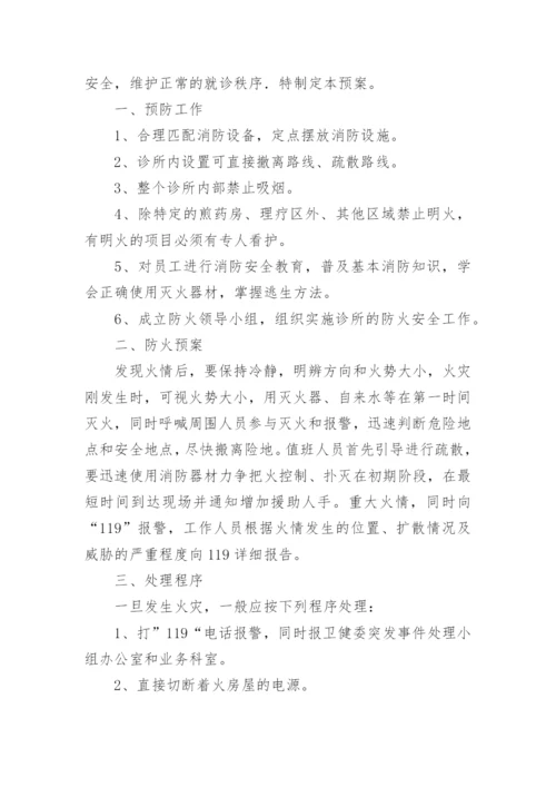 中医诊所消防应急预案.docx