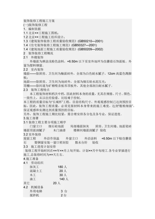 装饰装修工程施工方案.docx