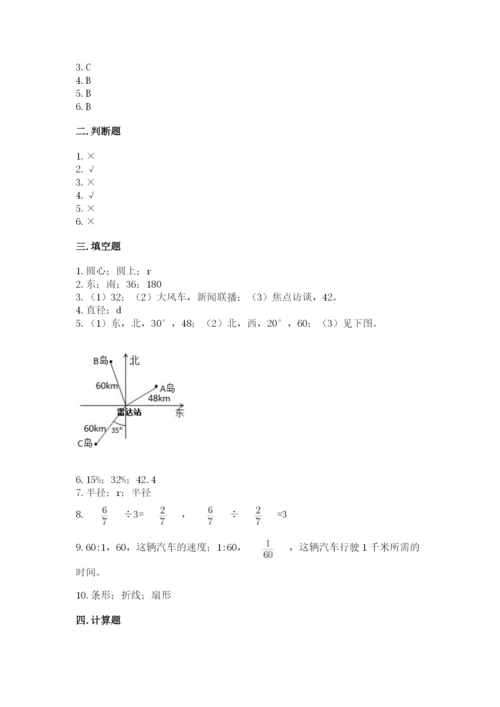 2022年人教版六年级上册数学期末测试卷附完整答案【精选题】.docx