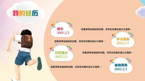 小学生大队委竞选自我介绍班干部竞选PPT
