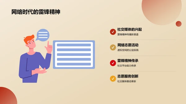 红色雷锋精神PPT模板