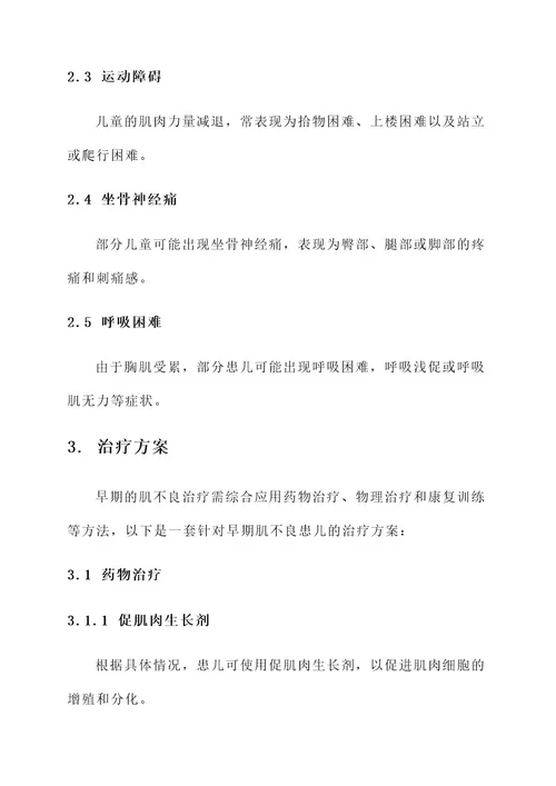 肌不良早期症状及治疗方案