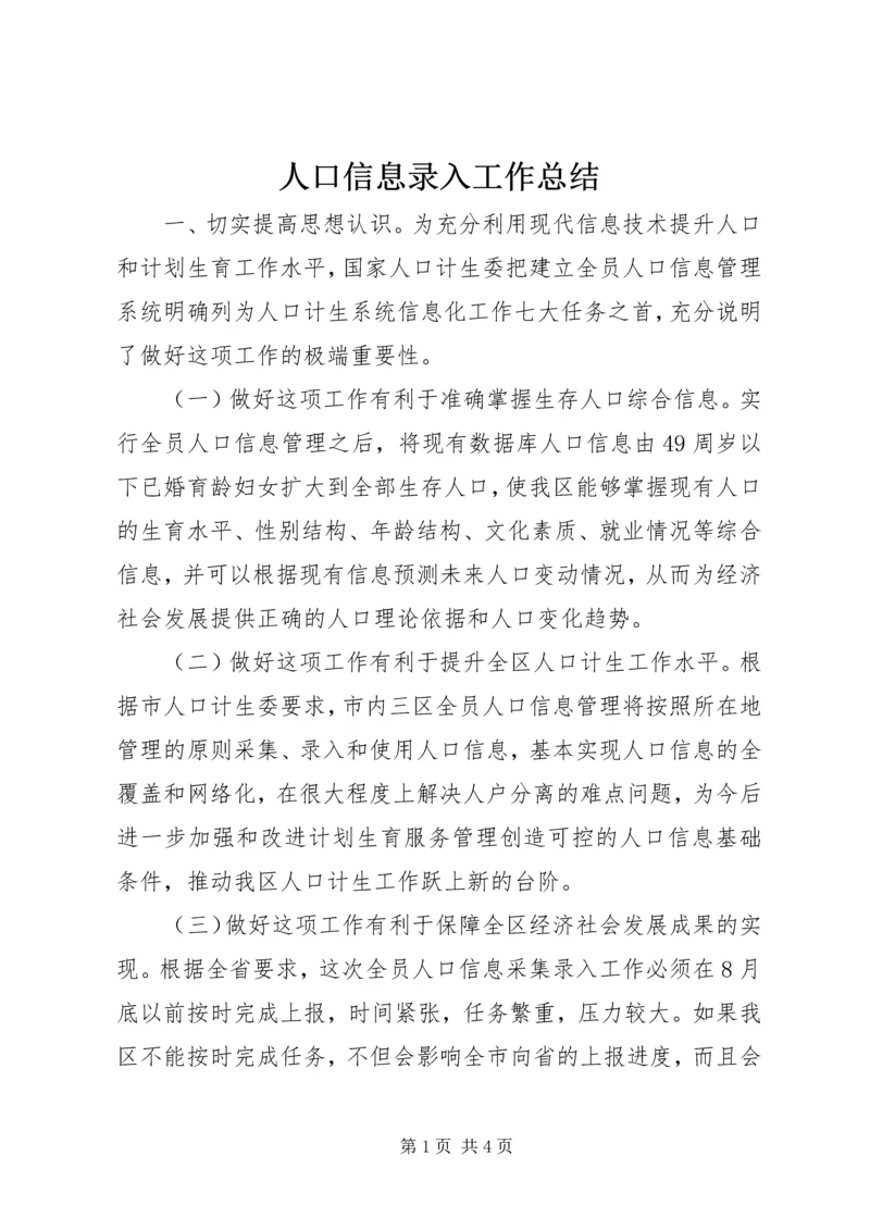 人口信息录入工作总结.docx