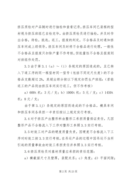 铝厂质量检验程序及考核方案.docx