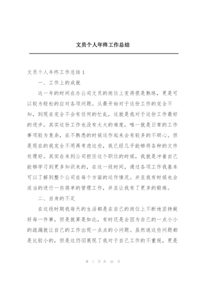 文员个人年终工作总结.docx