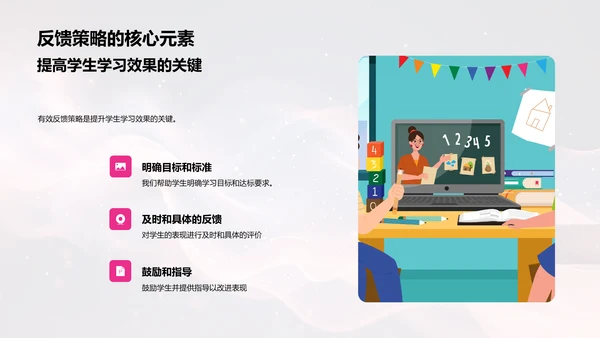 教学反馈助力学习PPT模板