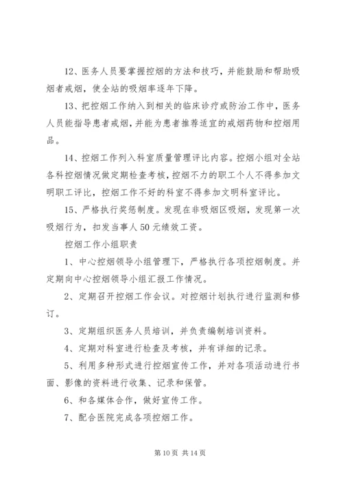 第一篇：XX年控烟工作计划.docx