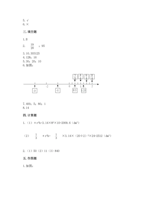 六年级下册数学《期末测试卷》精品【达标题】.docx