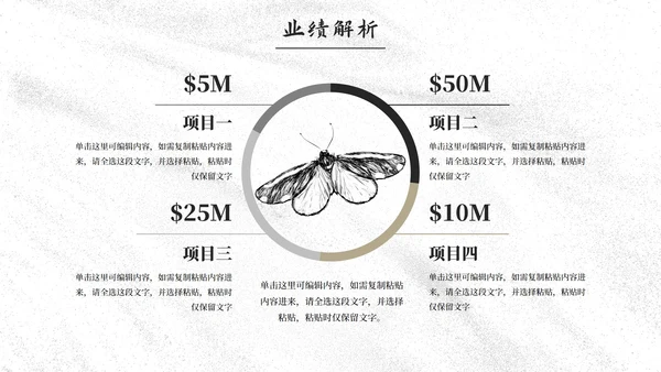 商务线条动物插画岗位竞聘报告PPT模板