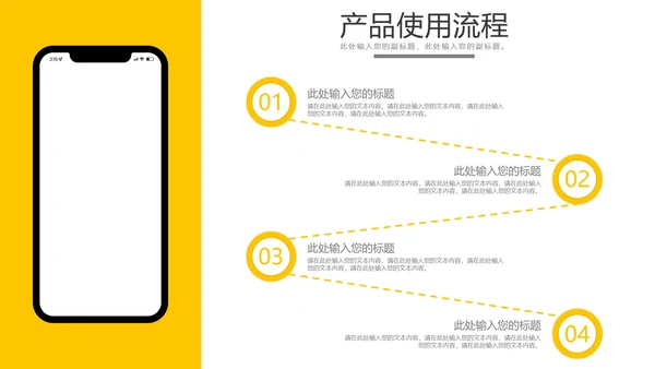 产品使用流程步骤样式合集PPT模板
