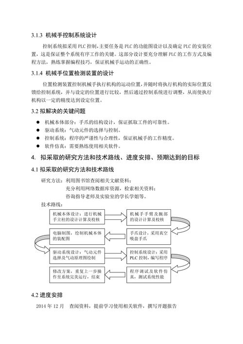 薄板件冲压机上下料机械手设计报告