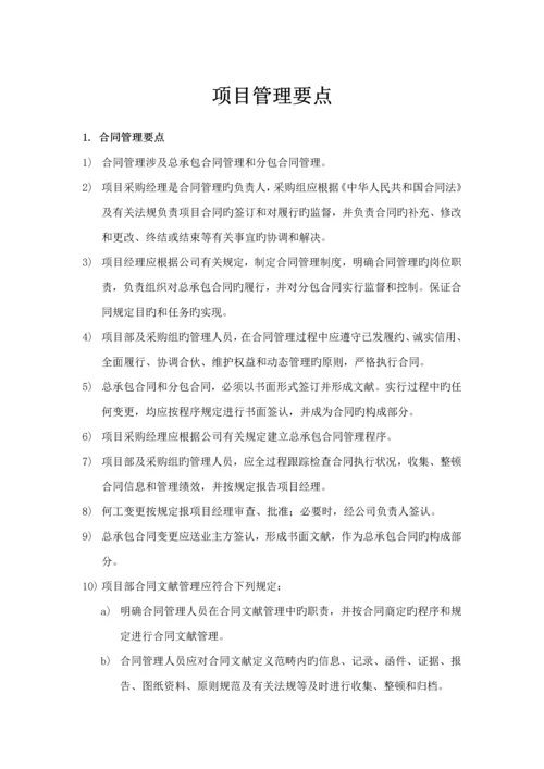 专项项目实施及管理核心要点.docx