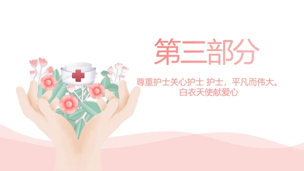 粉色医疗护士关爱白衣天使动态PPT模板