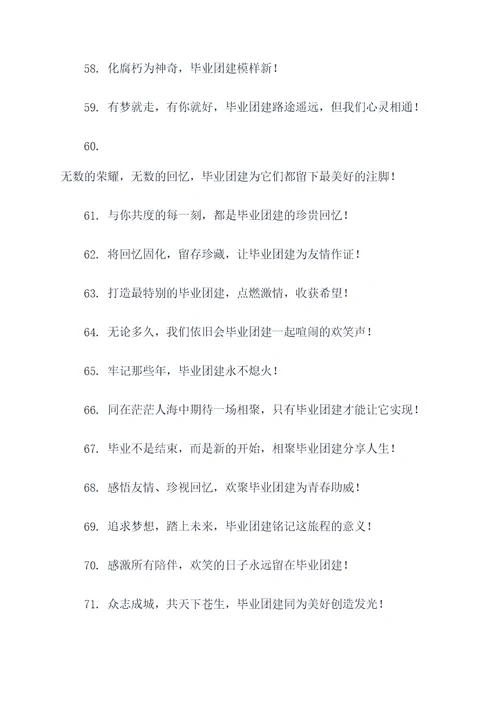 高中毕业团建主题标语大全