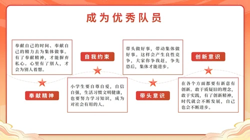 红色党政红领巾心向党争做时代好队员带内容PPT模板