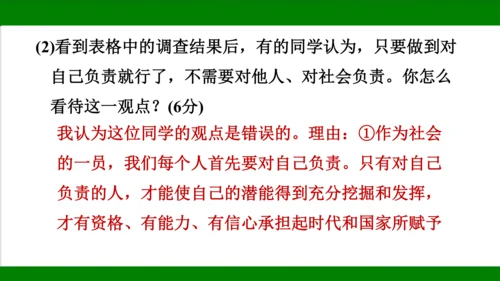 统编版道德与法治八年级上册期末复习知识梳理+强化训练  第三单元  勇担社会责任 课件（43张PPT