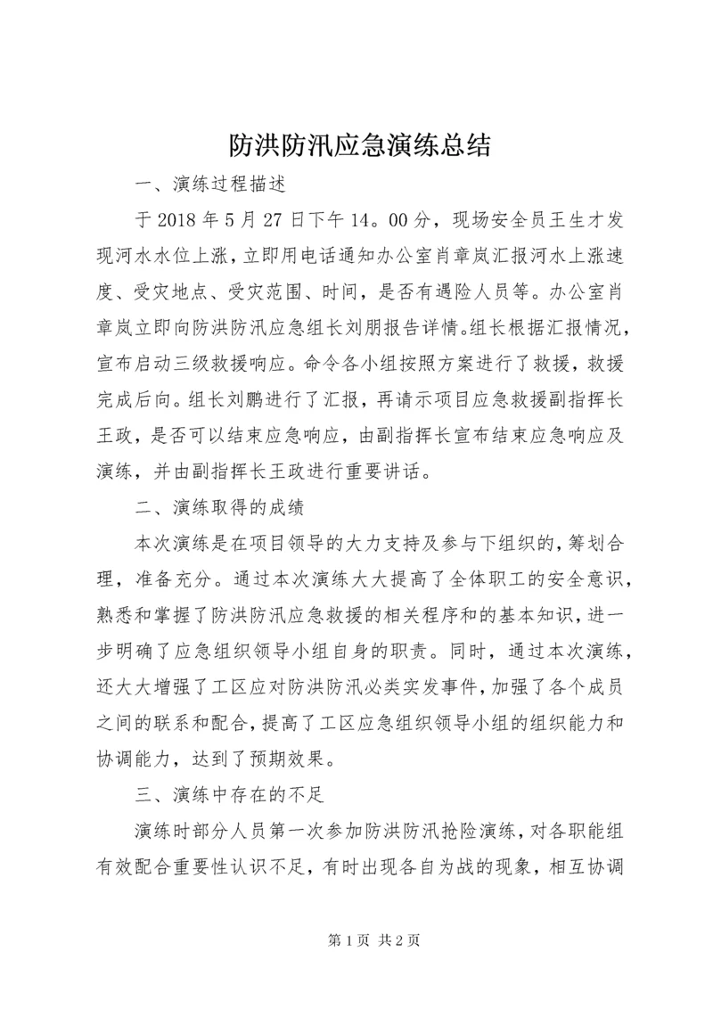 防洪防汛应急演练总结_.docx