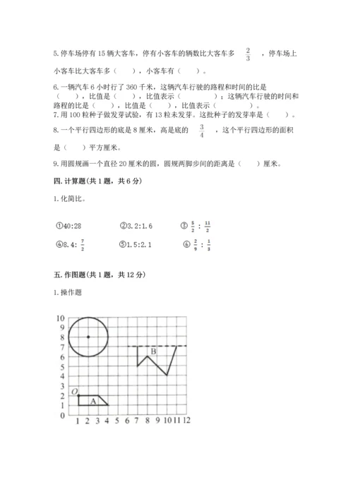 人教版六年级上册数学期末测试卷含答案（能力提升）.docx