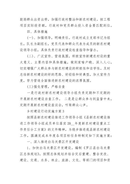 关于乡村建设行动实施方案精选(8篇).docx