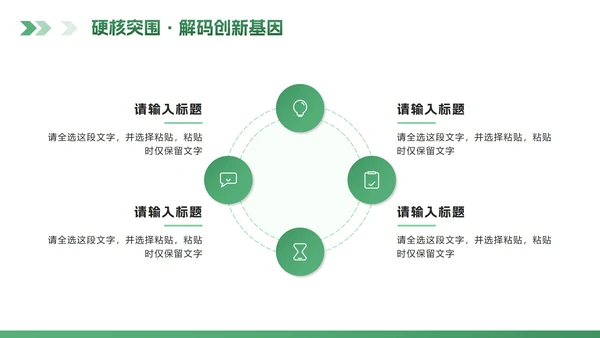 绿色科技风流体创新创业计划书PPT模板