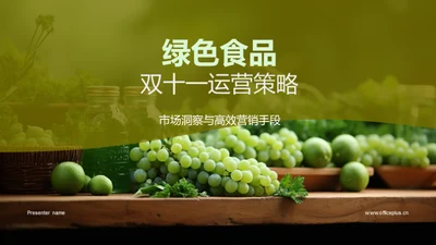 绿色食品双十一运营策略