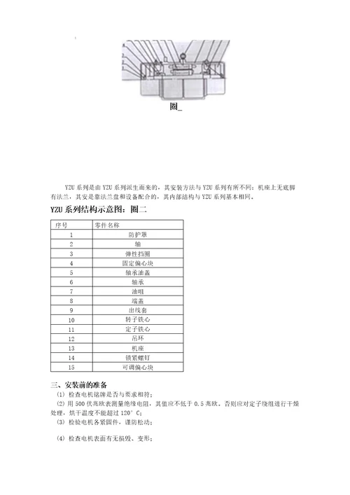 振动源三相异步电动机说明书