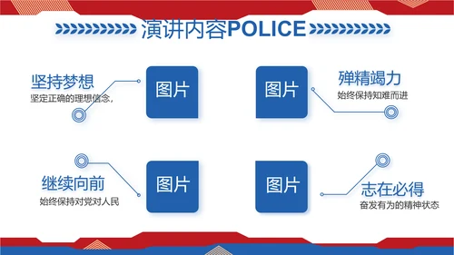 大气人民公安警察工作总结述职报告PPT模板